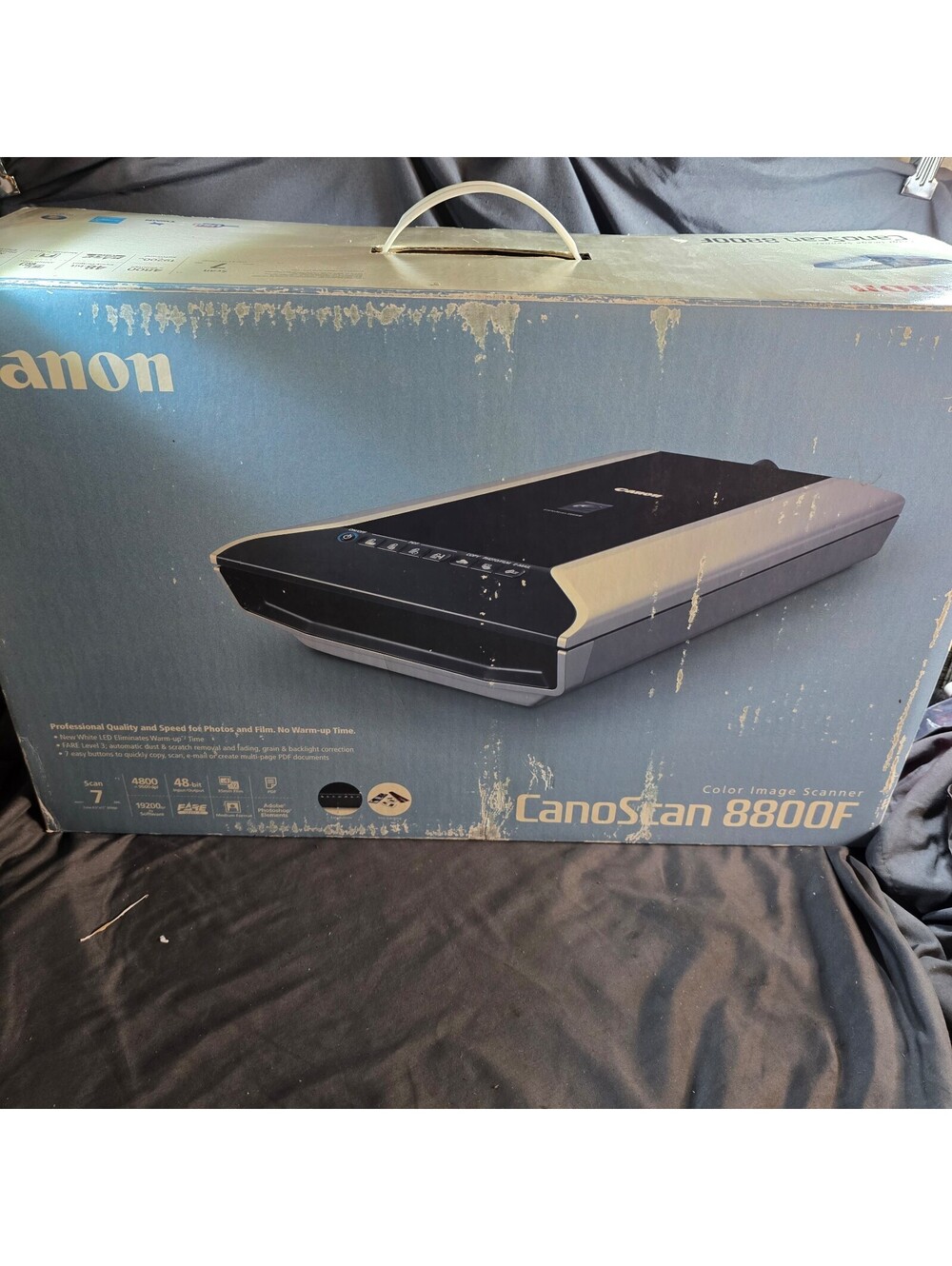 Canon CanoScan 8800F 48-Bit 4800x9600 dpi Color Flatbed Scanner Box   35mm Tray